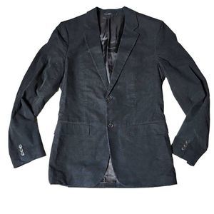 Theory men's corduroy dual button black coat jacket